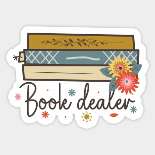 Book Dealer World Book Day for Book Lovers Library Reading Sticker